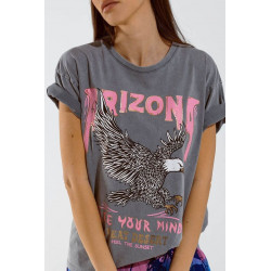 TEE-SHIRT ARIZONA GRIS